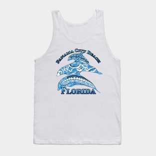 Panama City Beach Florida Vacation Tribal Dolphins Tank Top